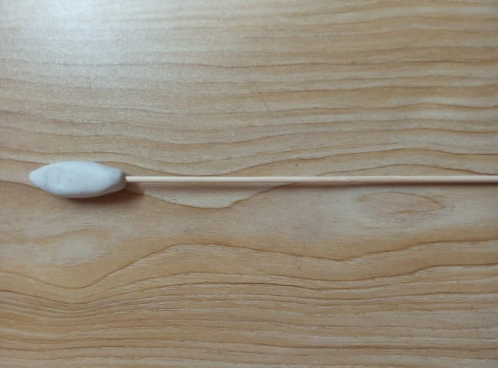 diy betta flare stick step 4