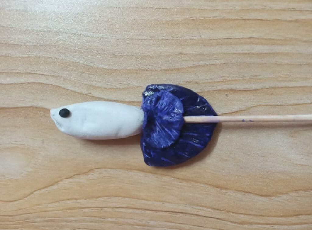 diy betta flare stick step 9