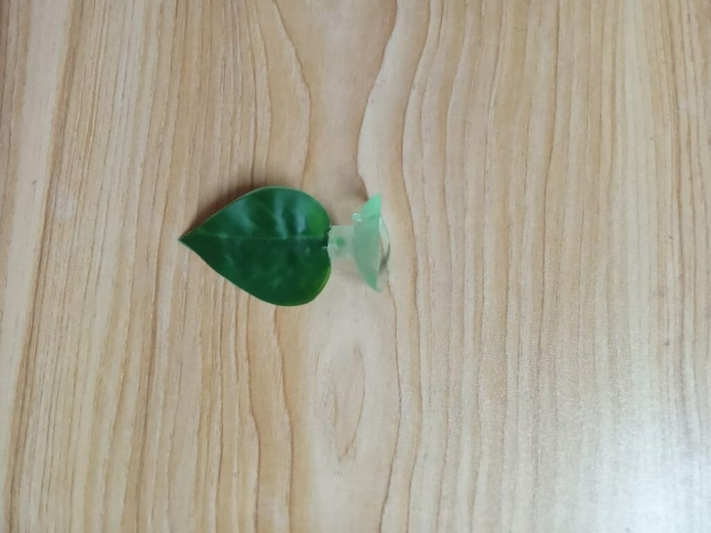 diy betta hammock Cheap Silk Plastic Leaf Step 2