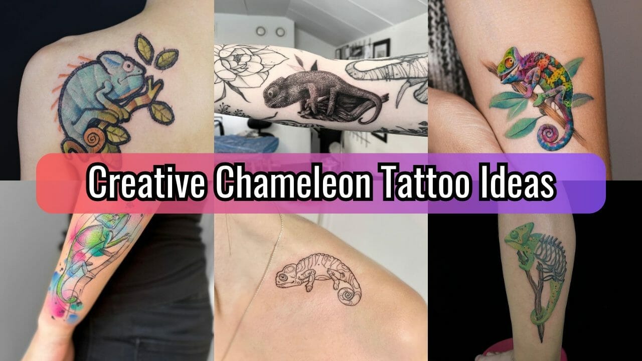 Creative Chameleon Tattoo Ideas
