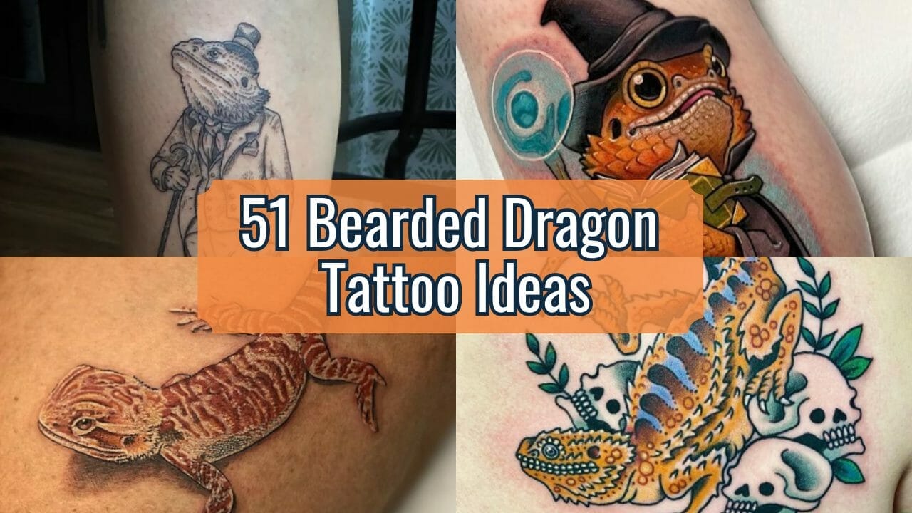 51 Bearded Dragon Tattoo Ideas For Reptile Lovers [Inked Scales]