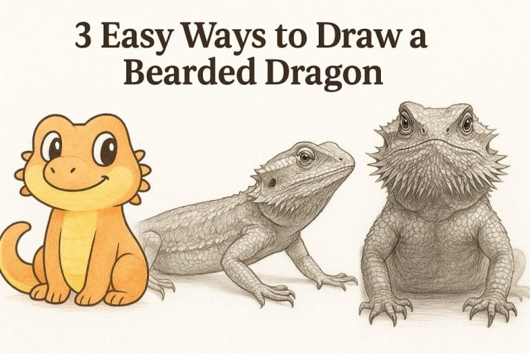 3 Easy Ways to Draw a Bearded Dragon (Step-by-Step)