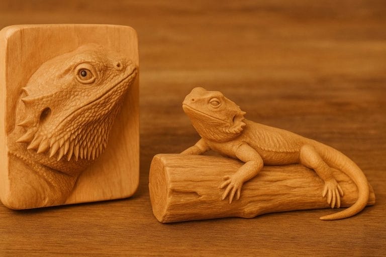 3 Stunning Bearded Dragon Wood Carvings That’ll Make You Look Twice